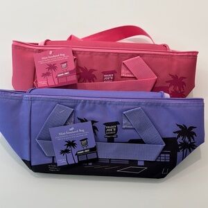 Trader Joe's Mini Insulated Bags - Pink and Purple